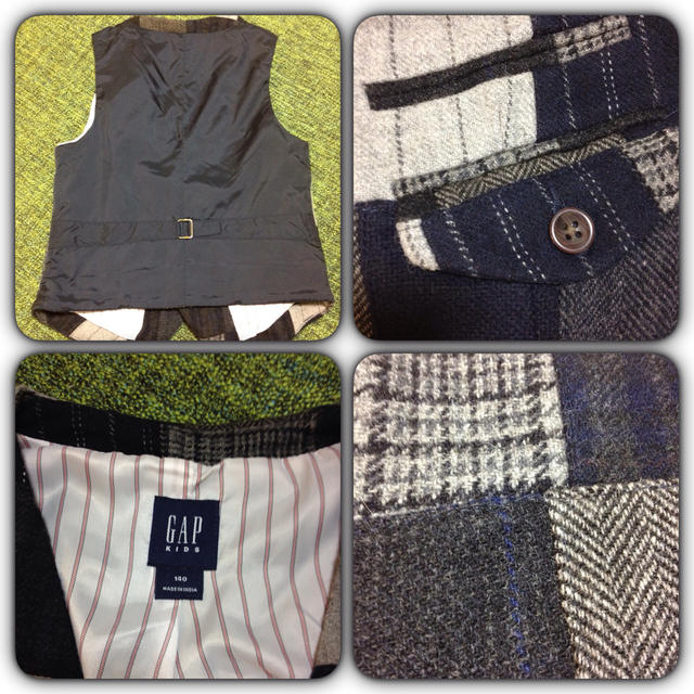 GAP Kids(ギャップキッズ)のGAPKIDS140㎝ おしゃれベスト キッズ/ベビー/マタニティのキッズ服男の子用(90cm~)(ドレス/フォーマル)の商品写真