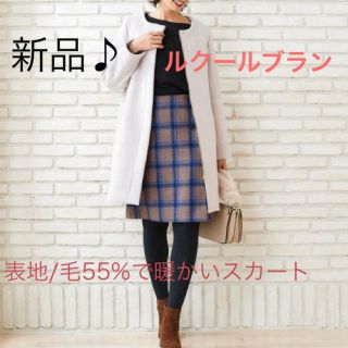 ルクールブラン(le.coeur blanc)の新品　定価13200円　ルクールブラン  モカ系　スカート  大特価‼️(その他)