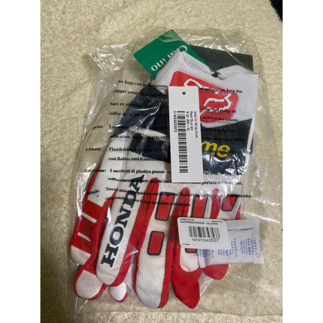 Supreme(シュプリーム)のSupreme fox racing gloves 赤　XL 自動車/バイクのバイク(装備/装具)の商品写真