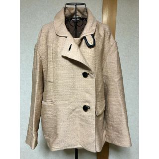 マルニ(Marni)の美品　マルニ　ハーフコート　ジャケット　ベージュ(テーラードジャケット)