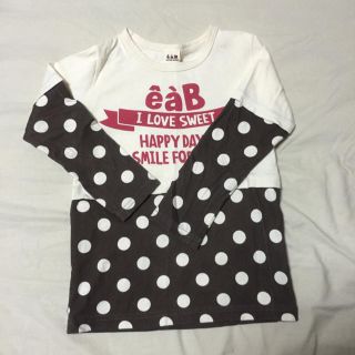 エーアーベー(e.a.B)のeaB   ロンT   110  美品(Tシャツ/カットソー)