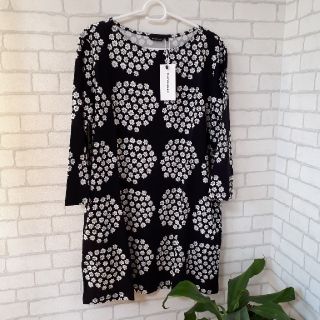 マリメッコ(marimekko)の【L】2019 プケッティ 7分袖 チュニック ワンピース(ひざ丈ワンピース)