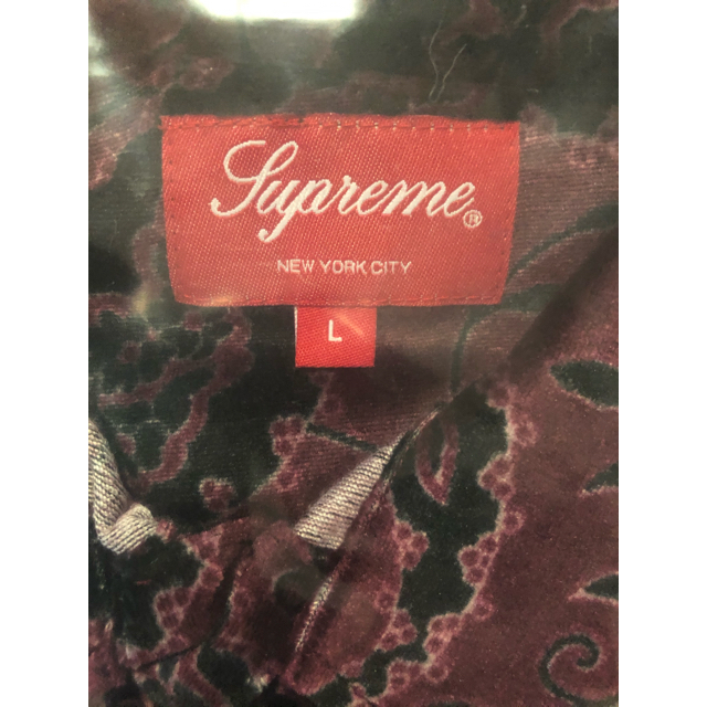 Supreme - Lサイズ Supreme Velour S/S Shirt ペイズリーの通販 by