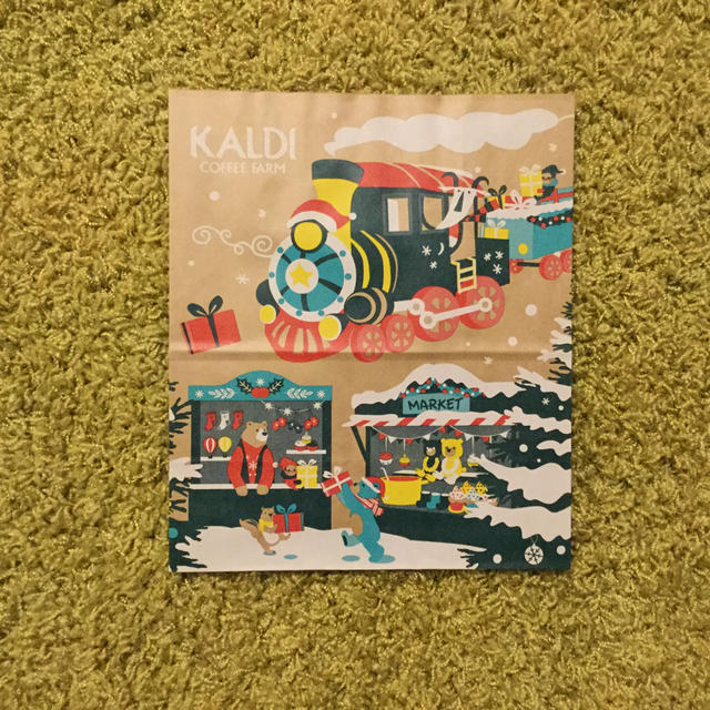 KALDI(カルディ)のカルディ KALDI クリスマス 限定 ショッパー 手さげ ショップ 袋  レディースのバッグ(ショップ袋)の商品写真