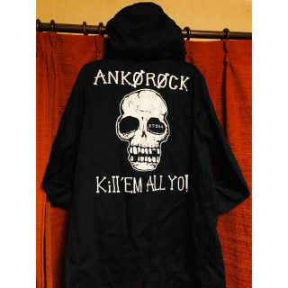 アンコロック(ankoROCK)のankoROCK コート 黒 ドクロ スカル (その他)