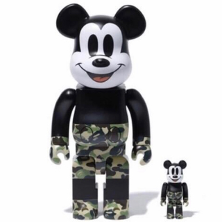 アベイシングエイプ(A BATHING APE)のBE@BRICK BAPE MICKEY MOUSE 100% ＆ 400%緑(その他)