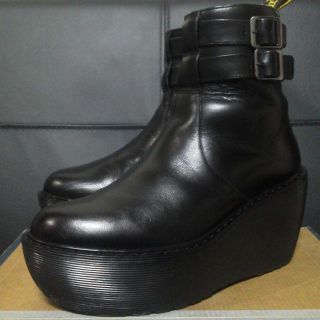 ドクターマーチン(Dr.Martens)の【激レア】Dr.Martens CAITLIN UK4 黒 厚底 ストラップ(ブーツ)