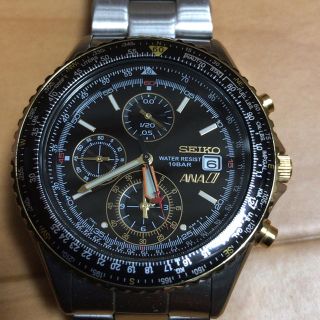 SEIKO - SEIKO ANAコラボモデル クロノグラフ 腕時計。の通販 by トラ
