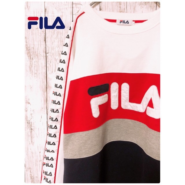 FILA(フィラ)の【 FILA 】【 ビッグロゴ 】 裏起毛 トレーナー メンズのトップス(スウェット)の商品写真