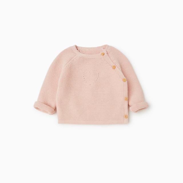 ZARA(ザラ)の新品ベーシックケーブルニット キッズ/ベビー/マタニティのベビー服(~85cm)(ニット/セーター)の商品写真