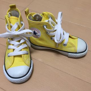 コンバース(CONVERSE)のコンバース 黄色 15センチ 美品(スニーカー)