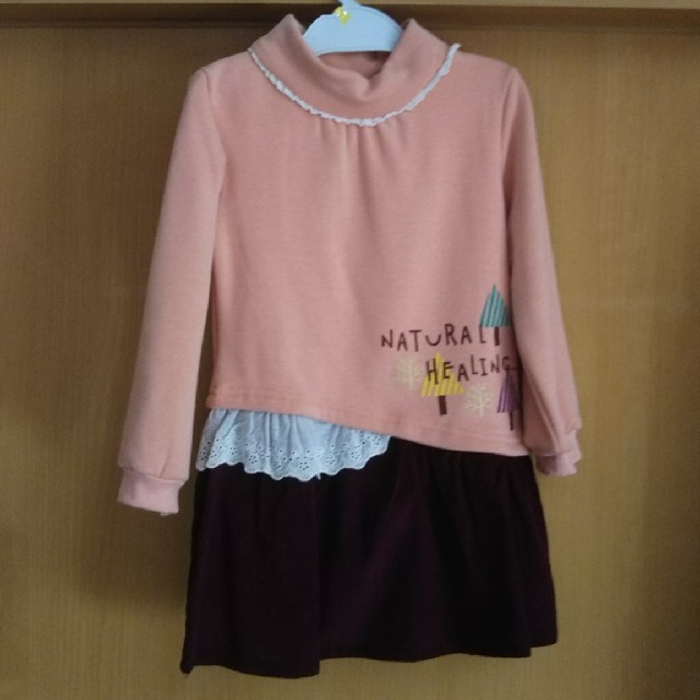 お値下げ中❗️子供用ドッキングワンビース👗 キッズ/ベビー/マタニティのキッズ服女の子用(90cm~)(ワンピース)の商品写真