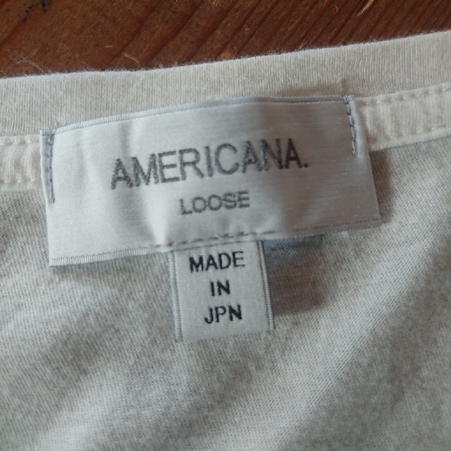 AMERICANA(アメリカーナ)のAMERICANA LOOSE アメコミ風 プリント Tシャツ レディースのトップス(Tシャツ(長袖/七分))の商品写真