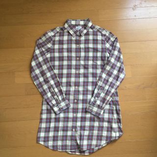 ユニクロ(UNIQLO)のユニクロ チェック シャツ チュニック 授乳服 春夏秋冬 マタニティ ワンピース(シャツ/ブラウス(長袖/七分))