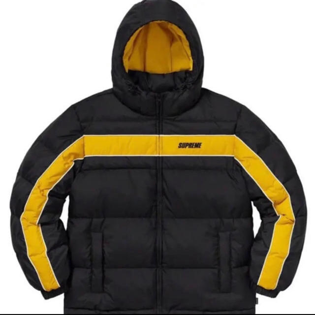 Supreme(シュプリーム)のsupreme stripe panel down jacket ダウン メンズのジャケット/アウター(ダウンジャケット)の商品写真