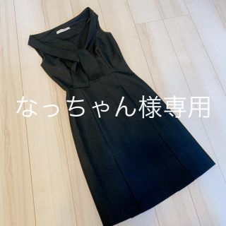 ミュウミュウ(miumiu)のmiumiu リボンタイ ドレスワンピース (ひざ丈ワンピース)