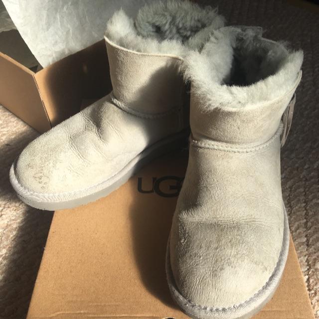 UGG(アグ)のugg  ムートンブーツショート josey size7 ヴァイオレットグレー レディースの靴/シューズ(ブーツ)の商品写真