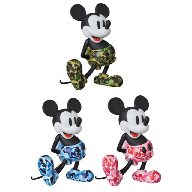 VCD BAPE(R) MICKEY MOUSE 3体セット