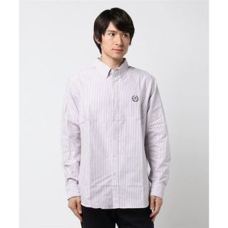 エフティーシー(FTC)のFTC OXFORD SHIRTS  PURPLE STRIP/L(Tシャツ/カットソー(七分/長袖))