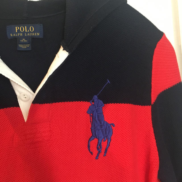 POLO RALPH LAUREN(ポロラルフローレン)のポロラルフローレンの鹿の子編みパーカー キッズ/ベビー/マタニティのキッズ服男の子用(90cm~)(ニット)の商品写真