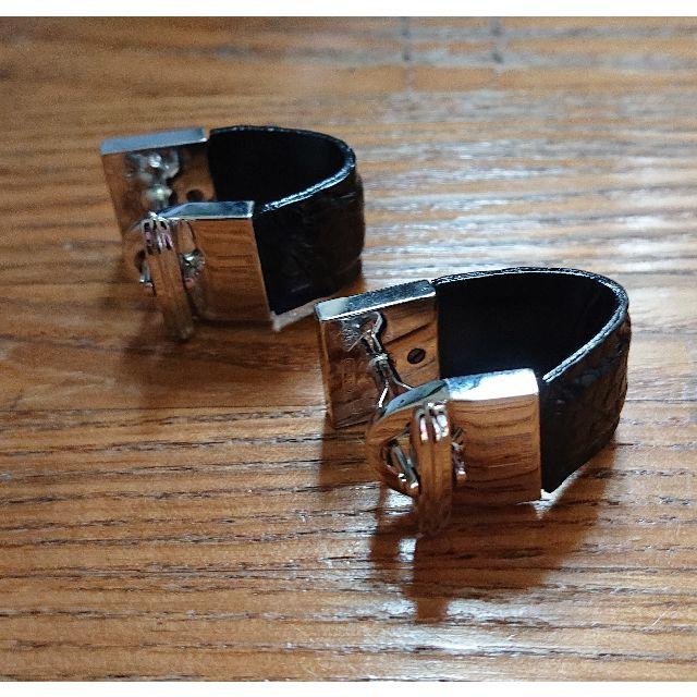 Dunhill(ダンヒル)のダンヒル dunhill カフス レザー・シルバーリンクス アクセサリー メンズのアクセサリー(その他)の商品写真