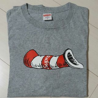 シュプリーム(Supreme)のsupreme cat In the hat キャットインザハット　グレー　(Tシャツ/カットソー(半袖/袖なし))