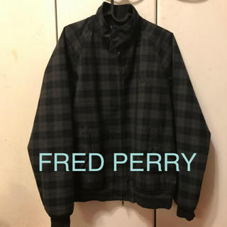 フレッドペリー(FRED PERRY)の美品 FRED PERRY ハリントンジャケット ブラック Ｍ(ブルゾン)