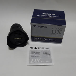 キヤノン(Canon)のキヤノン用 Tokina AT-X 11-20 PRO DX　F2.8 星撮影に(レンズ(ズーム))