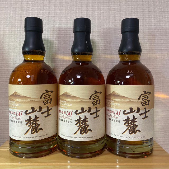 富士山麓 樽熟原酒50度 ウィスキー 700ml 3本セット