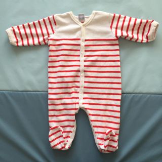 プチバトー(PETIT BATEAU)のプチバトー ロンパース 6m67cm(ロンパース)