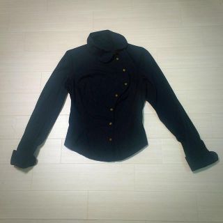 ヴィヴィアンウエストウッド(Vivienne Westwood)のヴィヴィアン☆黒変形ブラウス(シャツ/ブラウス(長袖/七分))