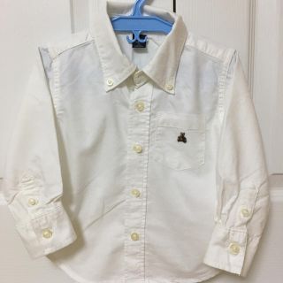 ベビーギャップ(babyGAP)のGAP 白 シャツ 90(ブラウス)