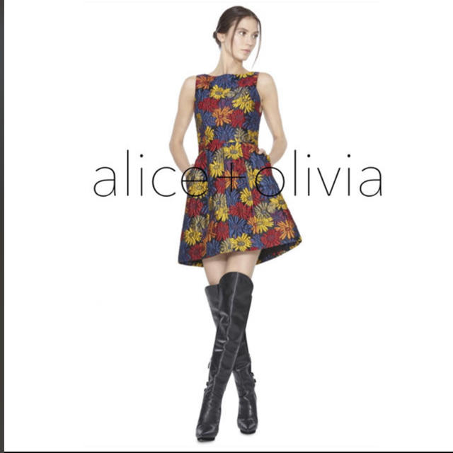 レディースAlice ➕Olivia ★フラワージャガードワンピース