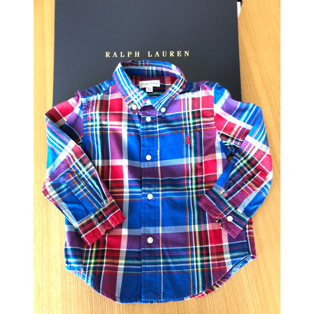 Ralph Lauren(ラルフローレン)の【新品・未使用・箱付き】Ralph Lauren ラルフローレン シャツ　ニット キッズ/ベビー/マタニティのキッズ服男の子用(90cm~)(カーディガン)の商品写真