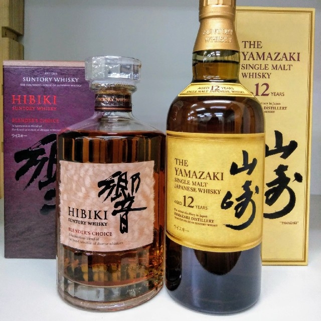 ☆安心の定価販売☆】 サントリー - 山崎12年2本&響ブレンダーズ