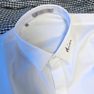 ディオールオム(DIOR HOMME)のDior HOMME 19AW plain cotton shirt 美品(シャツ)