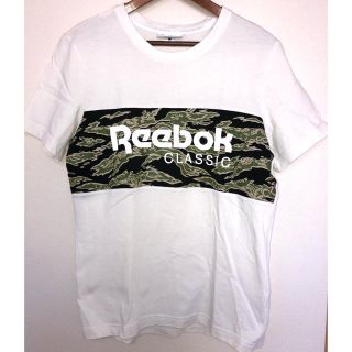 ユニクロ(UNIQLO)の【送料込み】　Reebok 半袖Tシャツ　メンズMサイズ　【1コイン】(Tシャツ/カットソー(半袖/袖なし))