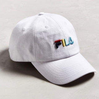 フィラ(FILA)の◎海外限定◎FILA / デニムカーブキャップ / ホワイト / 帽子(キャップ)