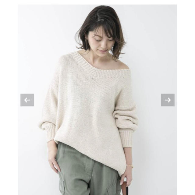 Deuxieme Classe TWINS FLORENCE V KNIT◇ - ニット/セーター