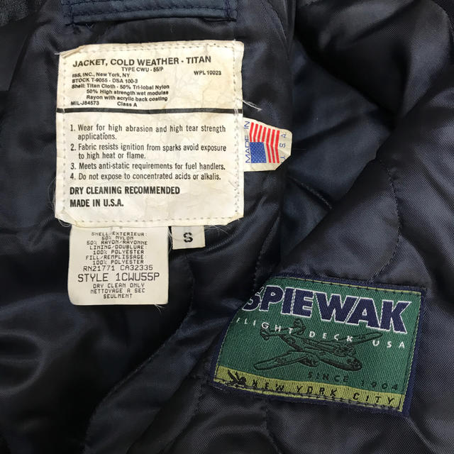 SPIEWAK(スピーワック)のSPIEWAK/フライト・ジャケット/CWU/ミニタリー/USA製 メンズのジャケット/アウター(フライトジャケット)の商品写真