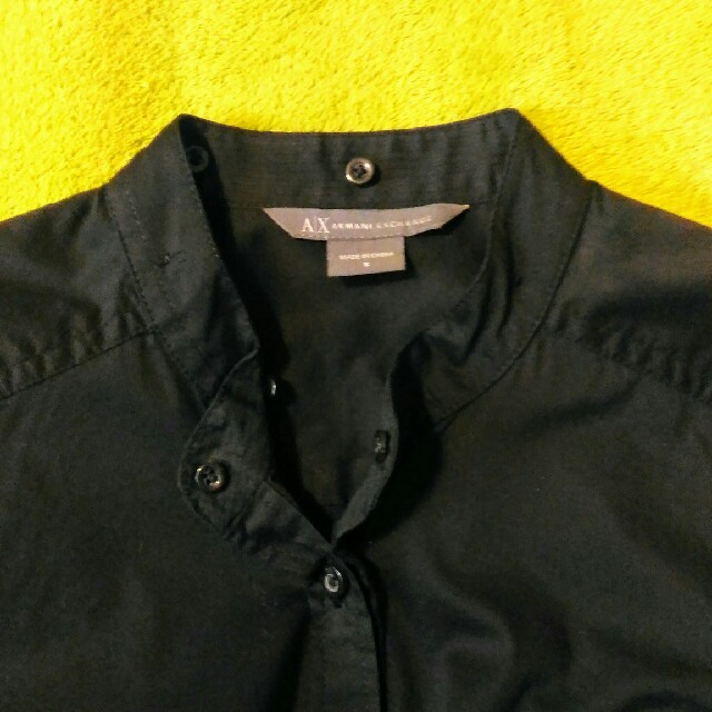 ARMANI EXCHANGE(アルマーニエクスチェンジ)のAX ARMANI EXCHANGE シャツ  ブラック レディースのトップス(シャツ/ブラウス(長袖/七分))の商品写真