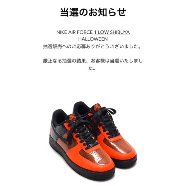 送料込27cm Air Force 1 SHIBUYA HALLOWEEN