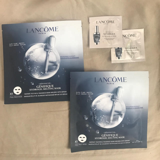 LANCOME(ランコム)のLancôme ランコム  ジェニフィックアドバンスト マスク2枚 おまけ付 コスメ/美容のスキンケア/基礎化粧品(パック/フェイスマスク)の商品写真