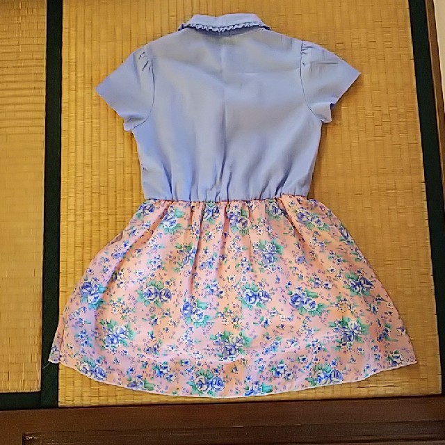 130サイズ・花柄ワンピース キッズ/ベビー/マタニティのキッズ服女の子用(90cm~)(ワンピース)の商品写真