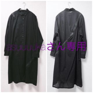 ヨウジヤマモト(Yohji Yamamoto)のbyohji yamamoto/ビーヨウジヤマモト/ファスナーロングシャツワンピ(ロングワンピース/マキシワンピース)