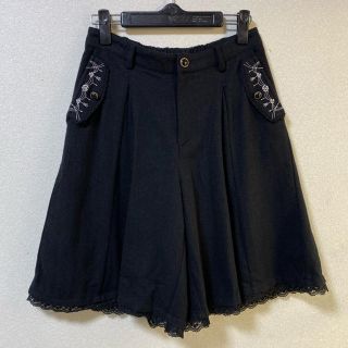 アクシーズファム(axes femme)のアクシーズファム　タックワイドキュロットパンツ　ウール混(キュロット)