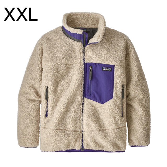 patagonia(パタゴニア)のパタゴニア キッズ レトロX ジャケット XXL ナチュラル パープル レディースのジャケット/アウター(ブルゾン)の商品写真