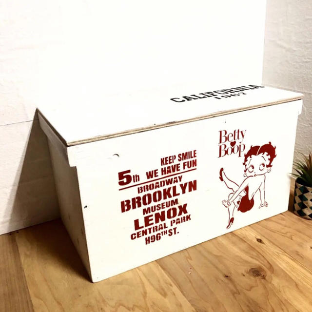 ウッドボックス ウッド 木製 WHITE ホワイト 2Lペットボトル 収納可能箱