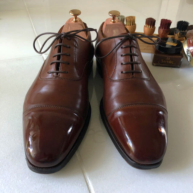 Crockett&Jones(クロケットアンドジョーンズ)の美品　クロケット アンド ジョーンズ　HALLAM ハラム　8 メンズの靴/シューズ(ドレス/ビジネス)の商品写真