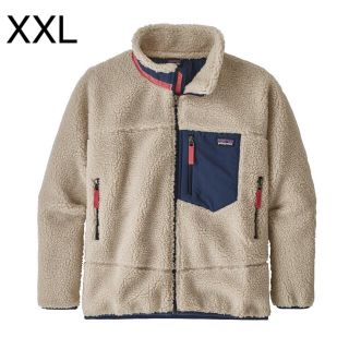 パタゴニア(patagonia)のパタゴニア キッズ レトロX ジャケット XXL ナチュラル ネイビー(ブルゾン)